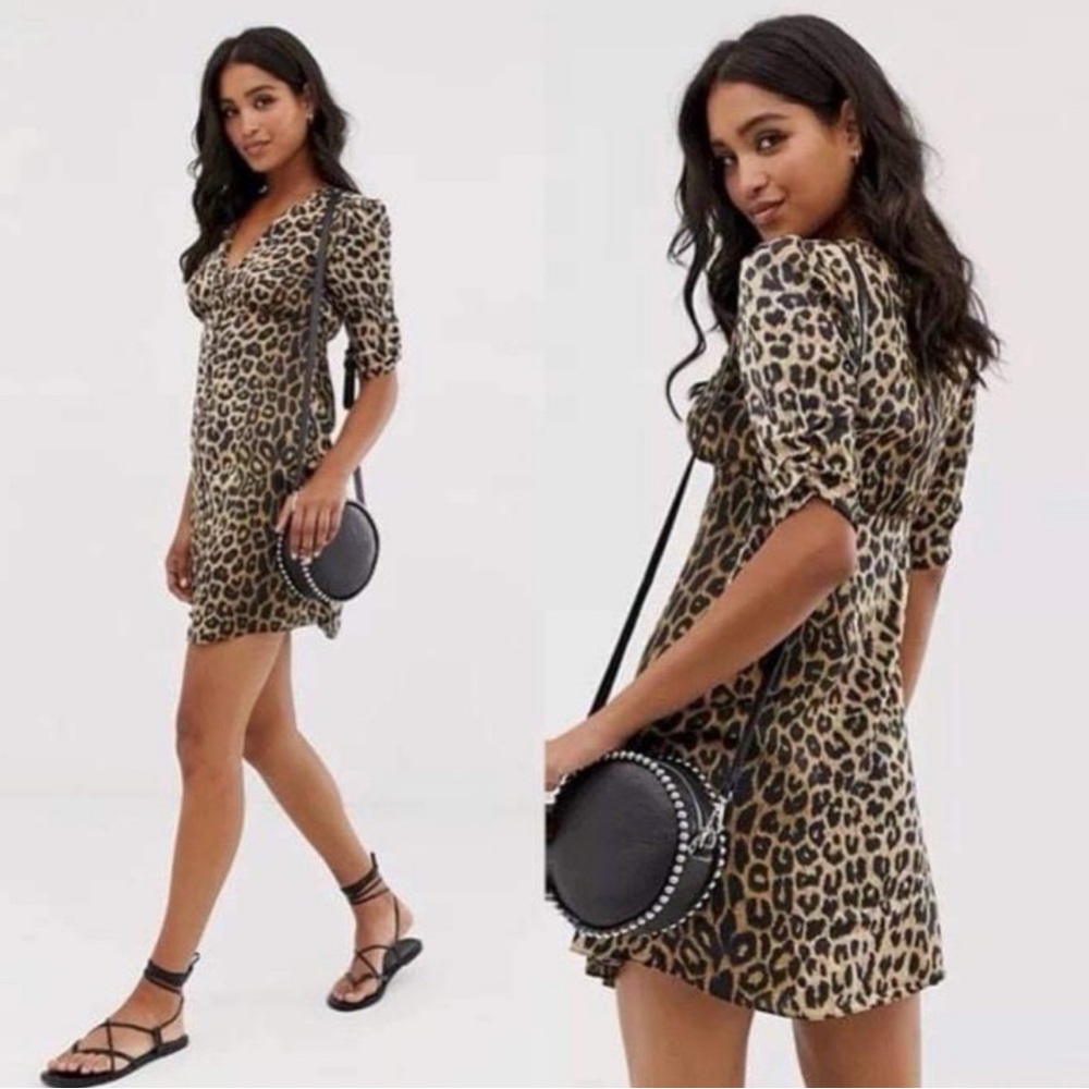 All Saints Koto Leppo Leopard Dress
